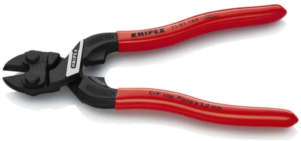 Knipex KNIPEX CoBolt® S Kompakt boltkutter svart atramentisert, belagt med plast 160 mm