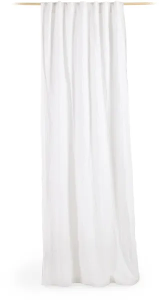 LAFORMA Marja gardin - hvit i bomull og lin (140x270)