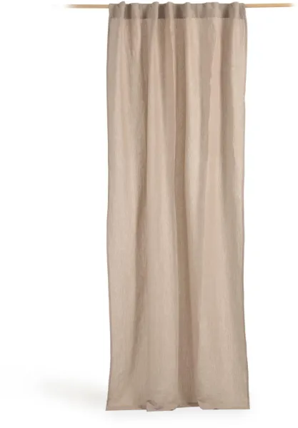 LAFORMA Marja gardin - beige bomull og lin (140x270)