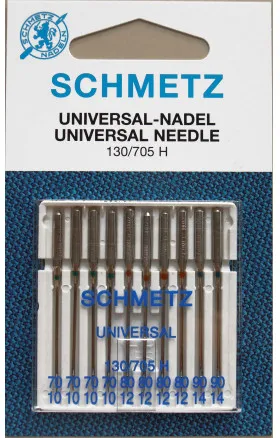 Schmetz Symaskinnåler Universal 130/705H Str. 70-90 - 10 stk